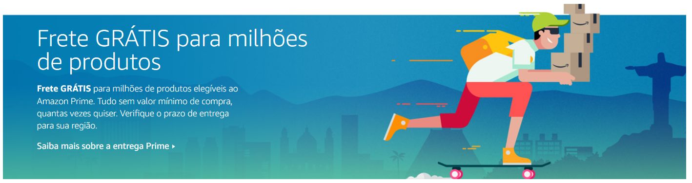 Frete Gratis com Amazon Prime