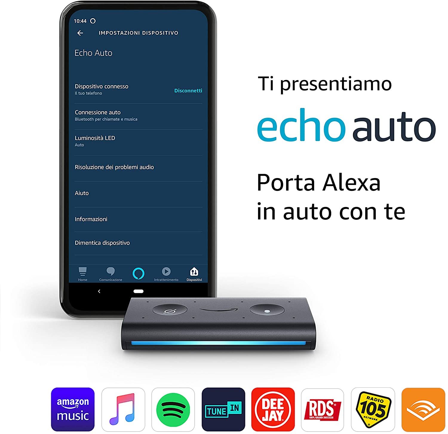 Come usare alexa in auto